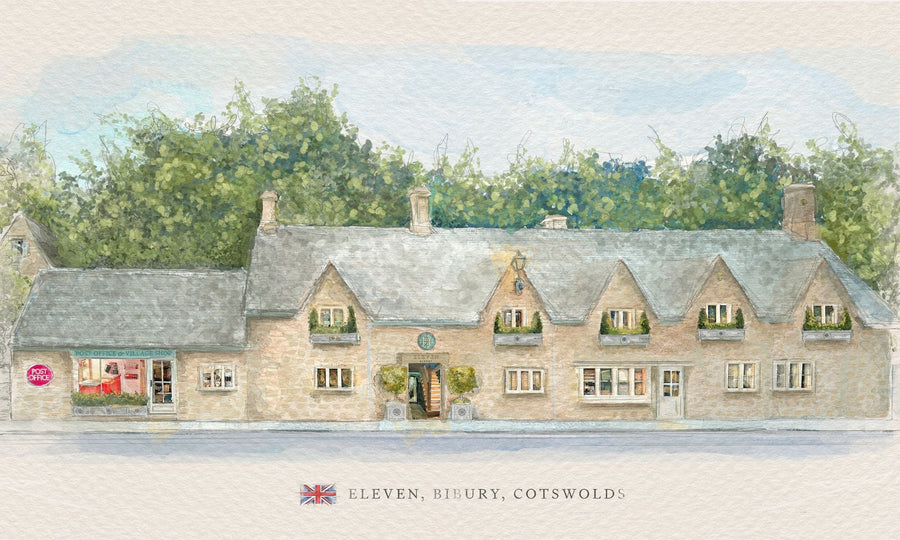 Illustration of Eleven Bibury by Lucy Ledger