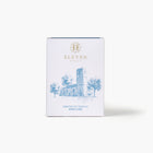 White packaging of Eleven Bibury Hot Chocolate on a white background