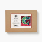 Boxed fish tile cross stitch kit with a colorful fish illustration on a white background